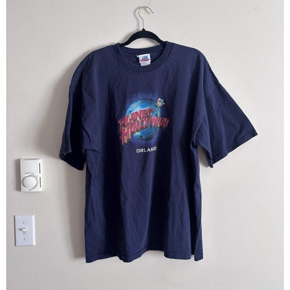 Vintage Y2K 90s 1998 Planet Hollywood Orlando T Shirt‎ Mens XXL Cotton